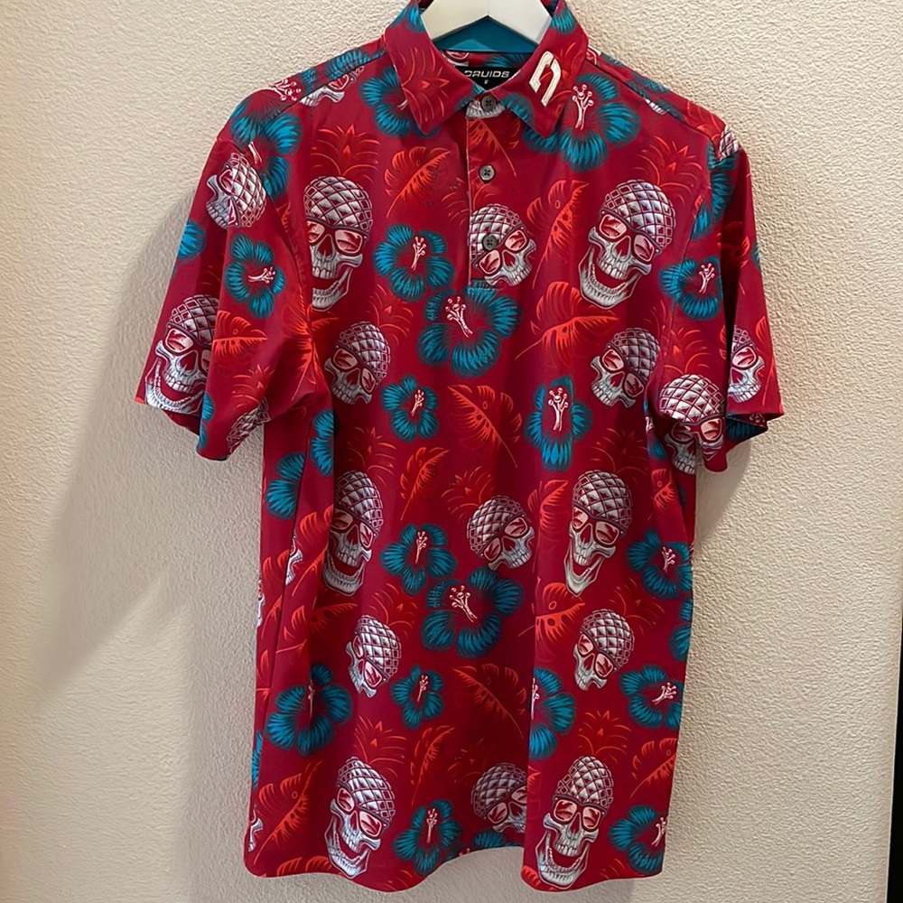 Men’s short sleeve, Hawaiian shirt by Druids